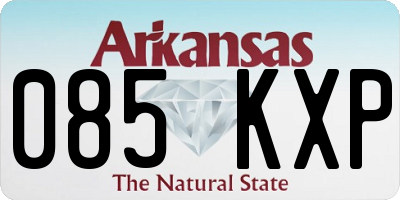 AR license plate 085KXP