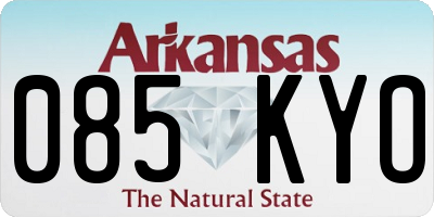 AR license plate 085KYO