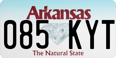 AR license plate 085KYT