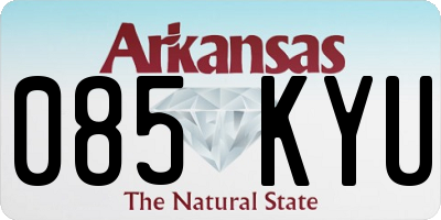 AR license plate 085KYU