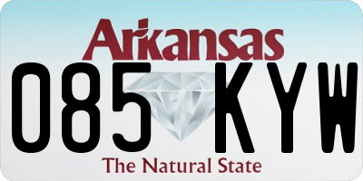 AR license plate 085KYW