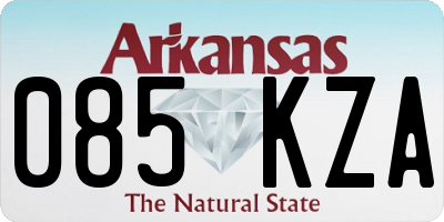 AR license plate 085KZA