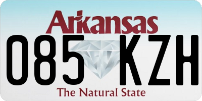 AR license plate 085KZH