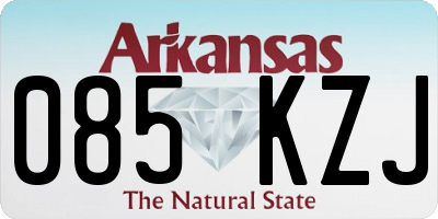 AR license plate 085KZJ