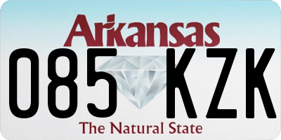 AR license plate 085KZK
