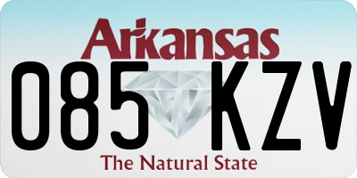 AR license plate 085KZV