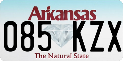 AR license plate 085KZX