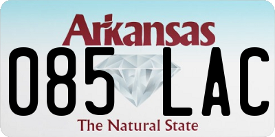 AR license plate 085LAC