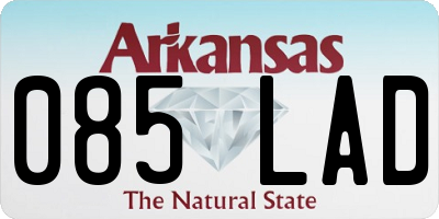 AR license plate 085LAD