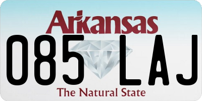 AR license plate 085LAJ