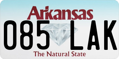 AR license plate 085LAK