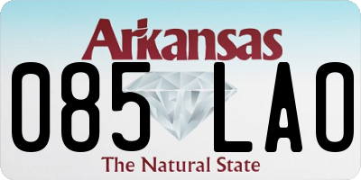 AR license plate 085LAO