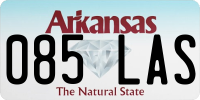 AR license plate 085LAS