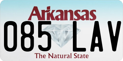 AR license plate 085LAV