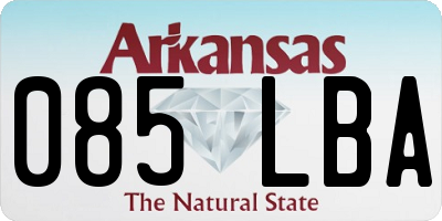 AR license plate 085LBA