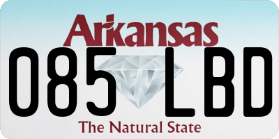 AR license plate 085LBD