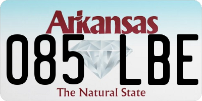 AR license plate 085LBE