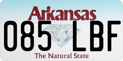 AR license plate 085LBF