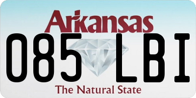 AR license plate 085LBI
