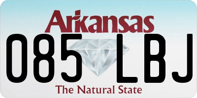 AR license plate 085LBJ