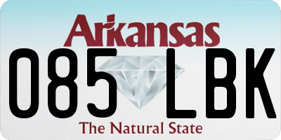 AR license plate 085LBK