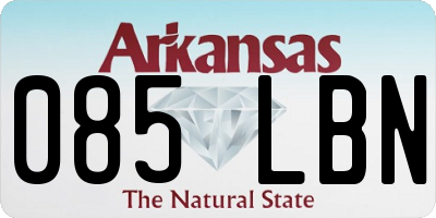 AR license plate 085LBN