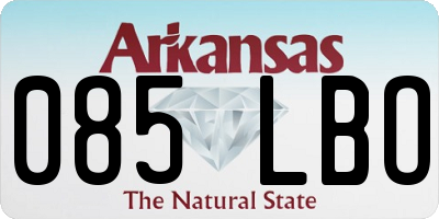 AR license plate 085LBO