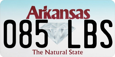 AR license plate 085LBS