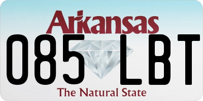 AR license plate 085LBT