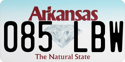 AR license plate 085LBW