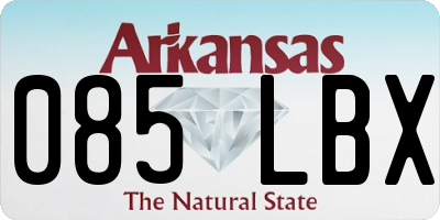 AR license plate 085LBX