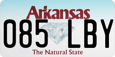 AR license plate 085LBY
