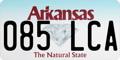 AR license plate 085LCA