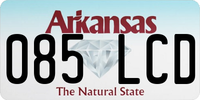AR license plate 085LCD