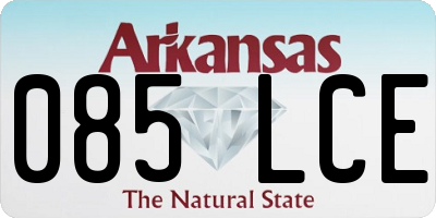 AR license plate 085LCE