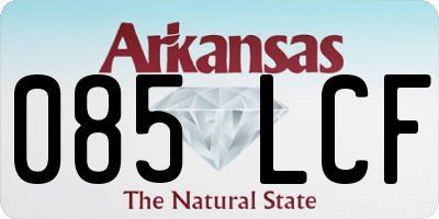 AR license plate 085LCF