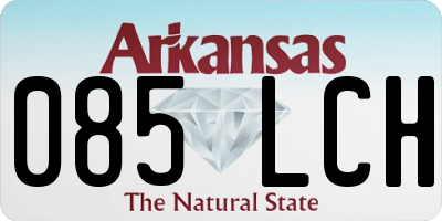 AR license plate 085LCH