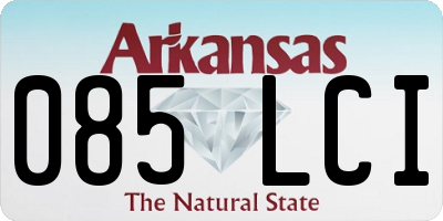 AR license plate 085LCI