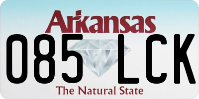 AR license plate 085LCK