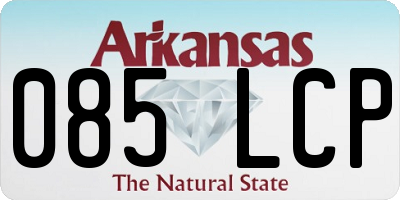 AR license plate 085LCP