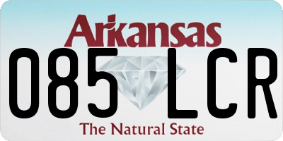 AR license plate 085LCR