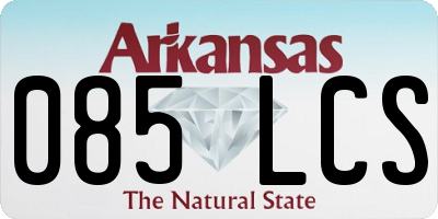 AR license plate 085LCS
