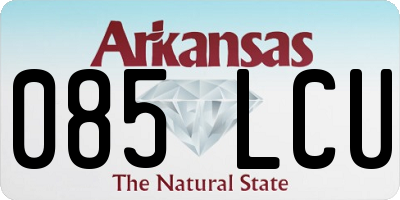 AR license plate 085LCU
