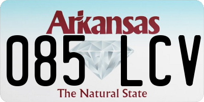 AR license plate 085LCV