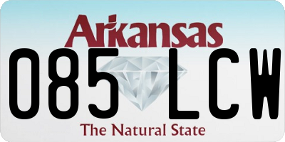 AR license plate 085LCW
