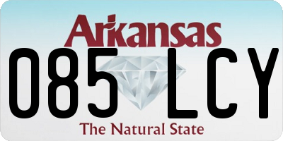 AR license plate 085LCY