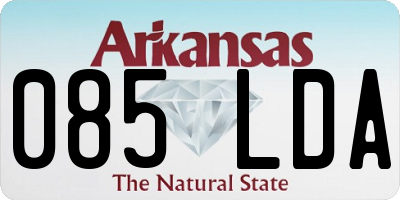 AR license plate 085LDA