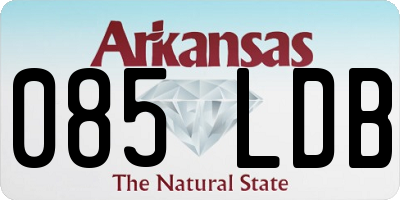 AR license plate 085LDB