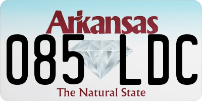 AR license plate 085LDC