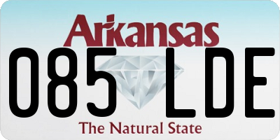 AR license plate 085LDE